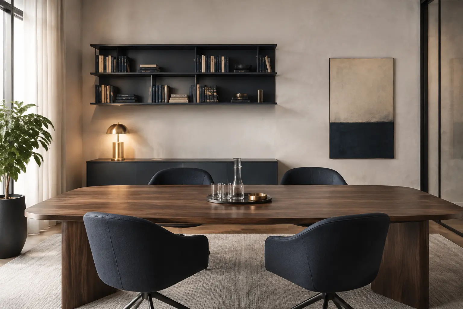 Interno elegante di uno studio professionale